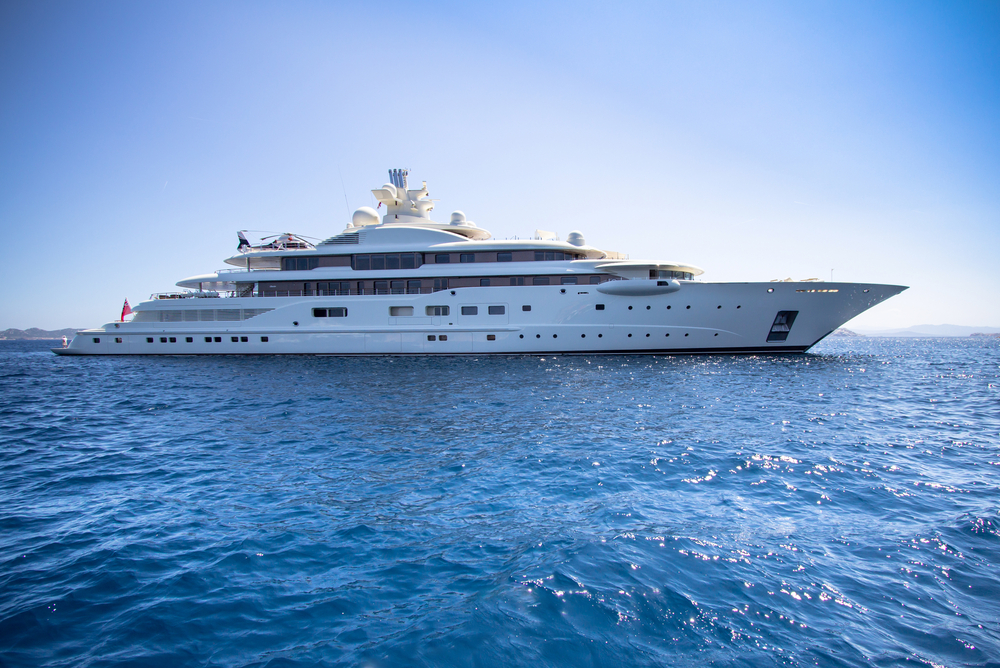 Luxury,Yacht,In,The,Sea,,Sardinia,,Italy
