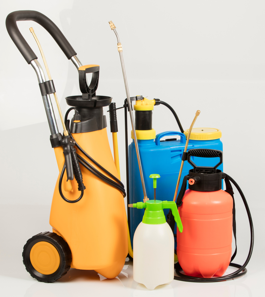 Pest,Control,Sprayers,On,Isolated,White,Background
