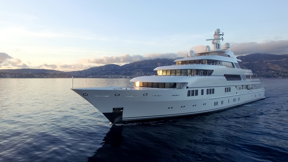 A,Huge,Motor,Yacht,Underway