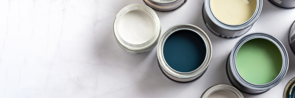 Tiny,Sample,Paint,Cans,During,House,Renovation,,Process,Of,Choosing