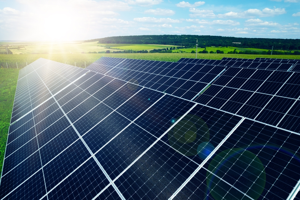 Solar,Panels,Park,Generating,Green,Energy,Electric.green,Energy,Reduce,Carbon