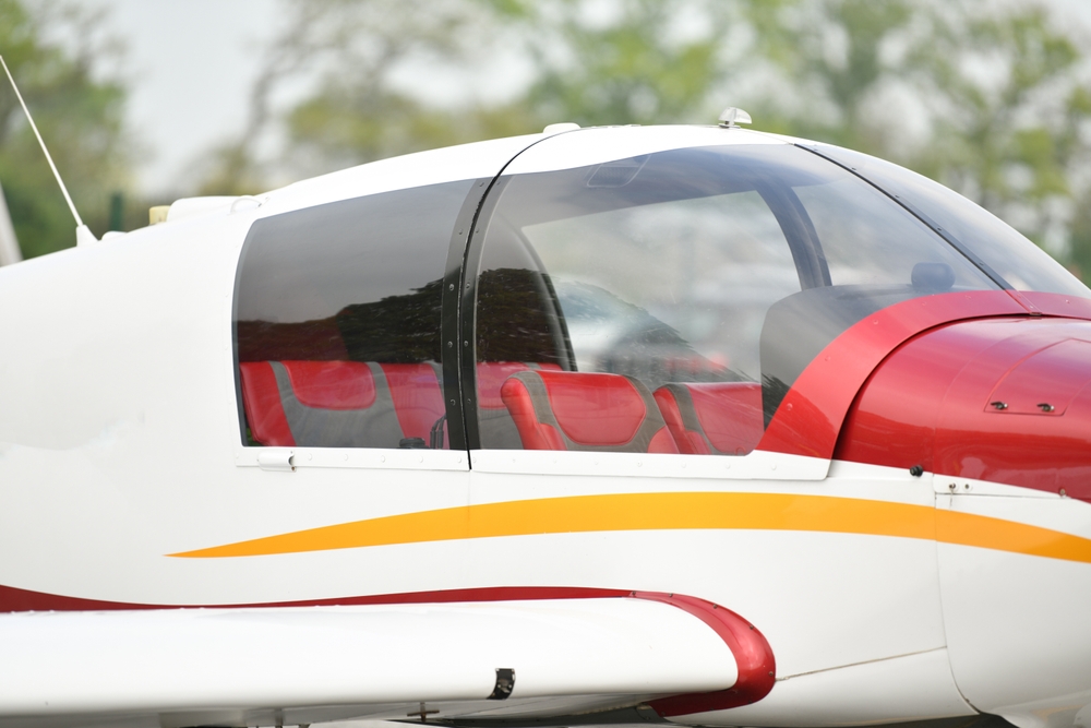 Mini,Airplane,At,The,Airfield,With,The,Red,Seats
